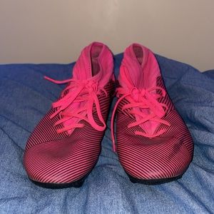 Adidas nemesis men’s pink soccer cleats size 9